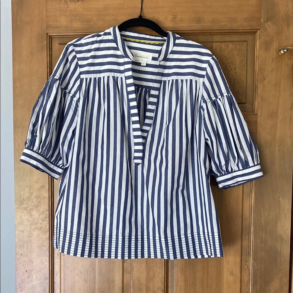 Anthropologie the Darcey Popover Swing Top